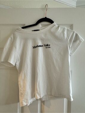 Zara White Graphic Tee